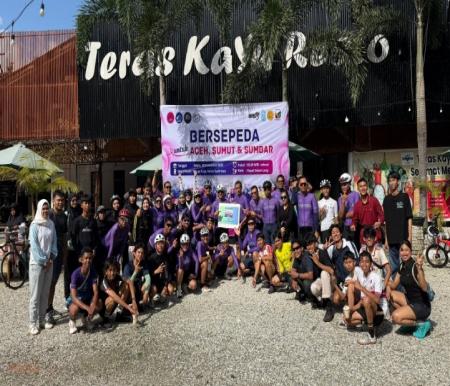  Gowes Solidaritas, Komunitas Sepeda Pekanbaru Galang Donasi untuk Korban Bencana di Sumatera 