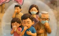 Ilustrasi warga Siak terjangkit ISPA akibat Karhutla (foto/int)
