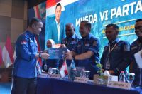 Agung Nugroho kembali pimpin DPW Demokrat Riau.(foto: mimi/halloriau.com)