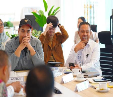 Gubri Abdul Wahid temui Menpora RI, Dito guna bahas pemanfaatan venue eks PON (foto/yuni)