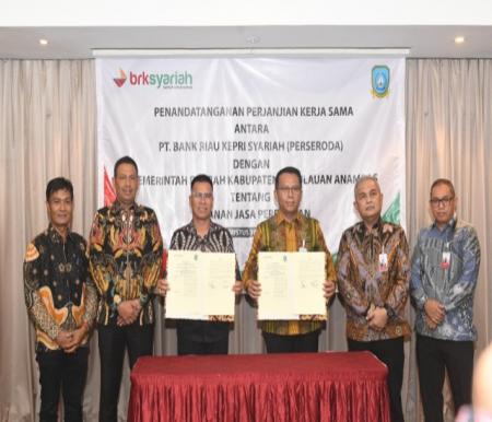 BRK Syariah dan Pemkab Kepulauan Anambas teken kerja sama strategis (foto/yuni)