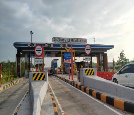 Arus balik memuncak di Tol Pekanbaru, trafik naik hingga 297 persen (foto/ist)