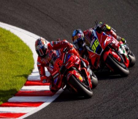 Francesco Bagnaia juara MotoGP Jepang 2025, Marquez kunci gelar juara dunia.(foto: int)