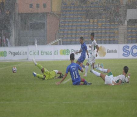 PSMS Medan paksa PSPS Pekanbaru berbagi angka 3-3 (foto/MCRiau)