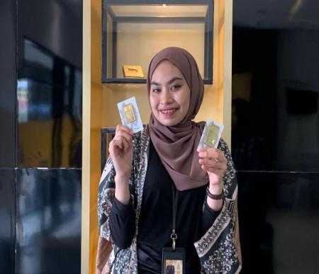 Harga emas Logam Mulia Antam di Pekanbaru melonjak (foto/riki)