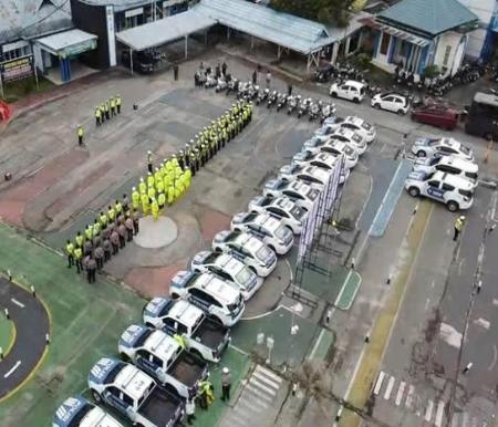 Ditlantas Polda Riau Apel Kesiapan Personel-Ranmor Jelang Nataru 2025.