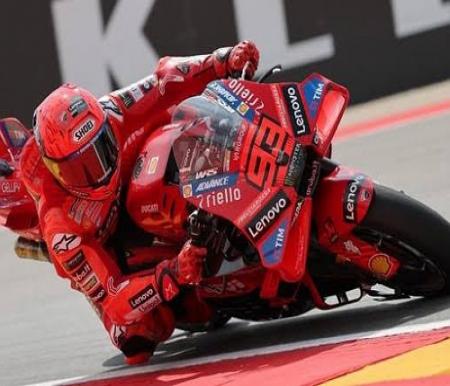 Marc Marquez juarai sprint race MotoGP Aragon 2025.(foto: detik.com)