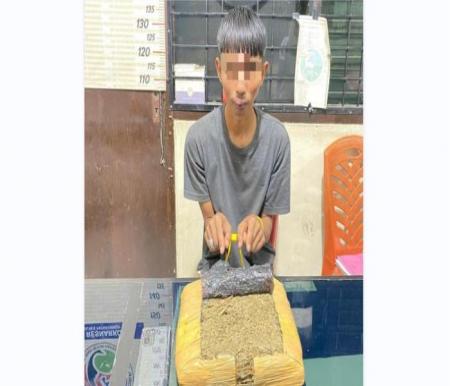 Pemuda 19 tahun di Aur Kuning, Payakumbuh ditangkap polisi (foto/tribunpadang)