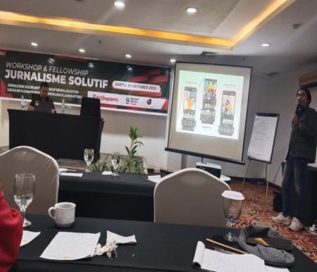 AJI Pekanbaru gelar workshop dan fellowship jurnalisme solutif untuk lanskap berkelanjutan (foto/Andy)