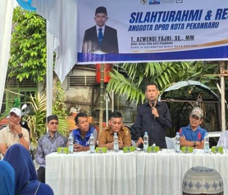 TAF reses di Jalan Kusuma, Komplek Peputra Indah I, RW 02, Kelurahan Simpang Tiga, Kecamatan Bukit Raya (foto/mimi)