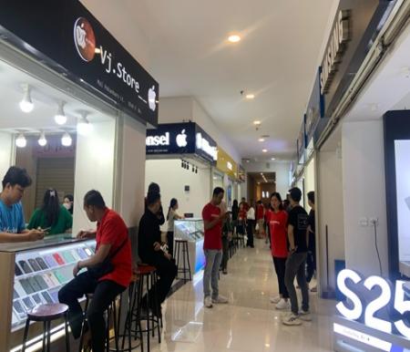New Gadjet Centre Mall Pekanbaru resmi pindah ke lantai dasar (foto/Meri)


