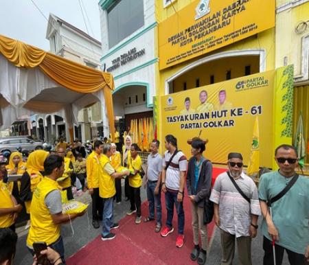 Golkar hadirkan ratusan penyandang disabilitas di puncak HUT ke-61 (foto/Mimi)