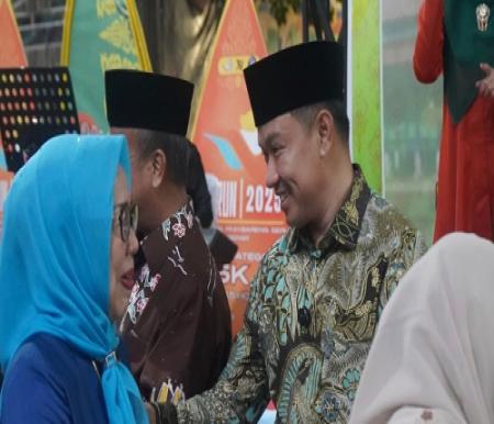 Wabup Pelalawan, Husni Tamrin hadiri halal bihalal IMKP Pekanbaru.(foto: andi/halloriau.com)