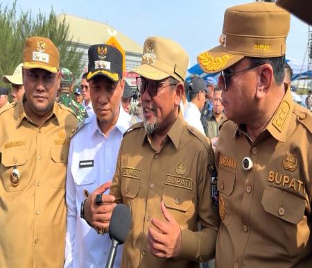 Bupati Pelalawan, Zukri ikuti Apel Kesiapsiagaan Penanganan Karhutla Nasional 2026 di Pekanbaru (foto/Andy)