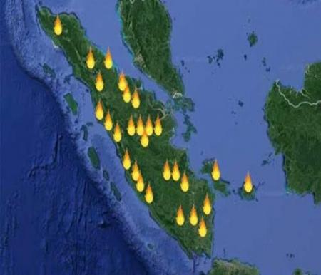 Ilustrasi titik panas. (Foto: int)