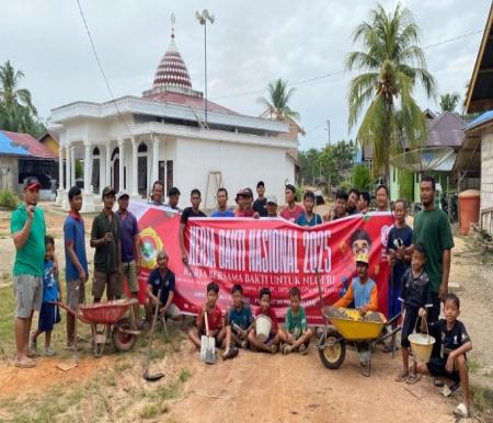 LDII Rokan Hilir menggelar aksi kerja Bakti Nasional 2025 (foto/afrizal)