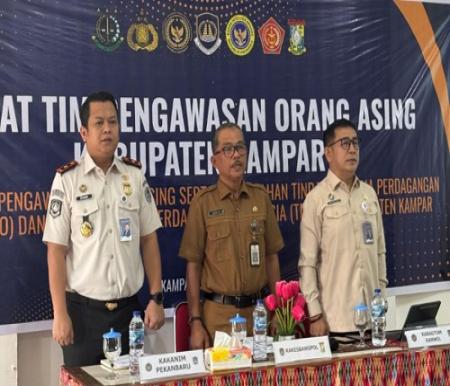 Kegiatan rapat TIMPORA di Kampar.(foto: istimewa)