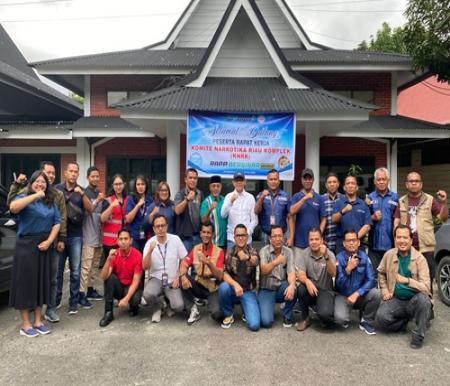 KNRK PT Riau Andalan Pulp and Paper (RAPP) menggelar rapat kerja di Gedung Meeting Community Development (CD) RAPP (foto/ist)