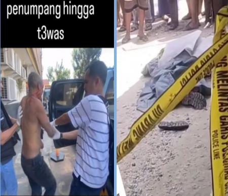 Diduga ODGJ pemukul penumpang di Pekanbaru pakai balok kayu ditangkap (foto/SC Ig)