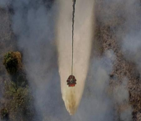 Tambahan helikopter MI-8 perkuat pemadaman Karhutla di Riau (foto/int)