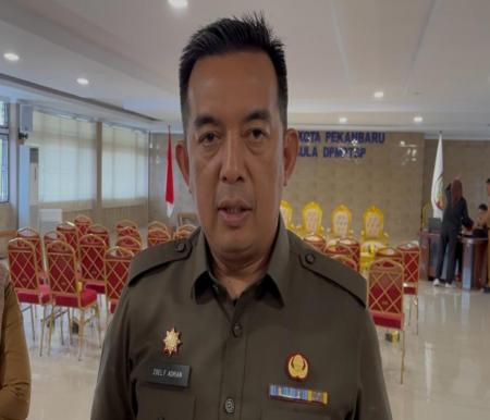 Kepala Dinas Sosial (Dinsos) Kota Pekanbaru, Zulfahmi Adrian, AP, M.Si (foto/Tata)
