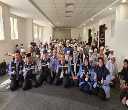 Kepulangan jamaah haji Riau. (Foto: Media Center Riau)