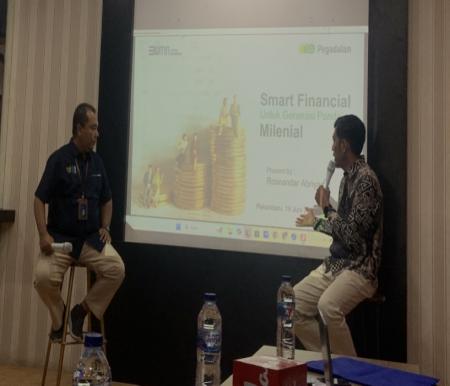 Writing Class Bisnis Indonesia bersama PT Pegadaian membahas investasi emas (foto/dini)