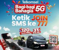 Program bagi-bagi bahagia Telkomsel.