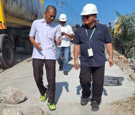 Apical fasilitasi perbaikan jembatan dan jalan Lubuk Gaung, Kota Dumai (foto/int)