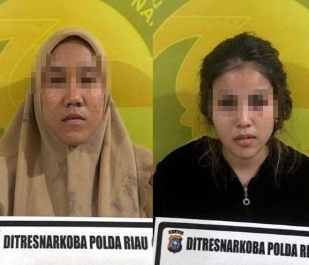Dua wanita muda asal Selatpanjang berinisial LI (25) dan SDA (18), nekat jadi kurir narkoba jenis sabu.