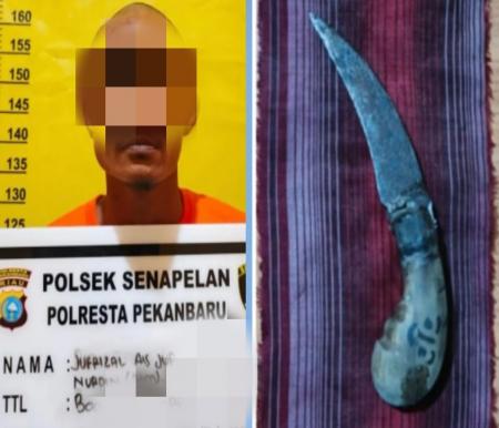 Kurang dari 24 jam, polisi tangkap pelaku penikaman anggota di Pekanbaru (foto/int)