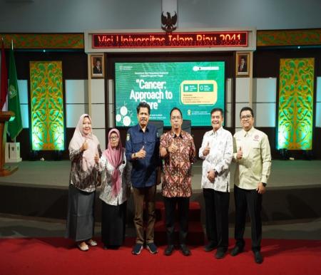 Ratusan mahasiswa UIR antusias ikuti sosialisasi kanker bersama YKI (foto/ist)