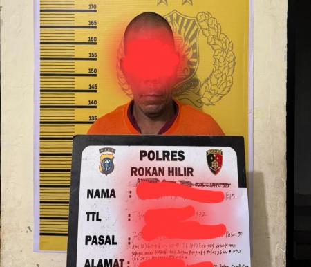 Polres Rohil mengungkap kasus pembakaran lahan di Balai Jaya (foto/afrizal)