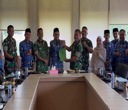 Pemkab Pelalawan rapat fasilitasi kegiatan rapat teknis TMMD ke-129 (foto/Andy)