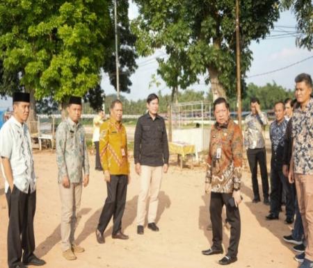 Rombongan Pemprov meninjau lokasi pelaksanaan MTQ tingkat Provinsi Riau di Kuansing (foto/ultra)
