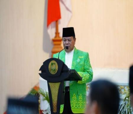 Ketua tim Panitia Seleksi Calon Sekdaprov Riau Prof Ilyas Husti. (Foto: Media Center Riau)
