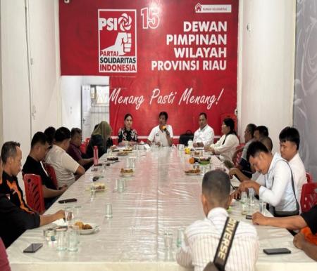 Kopdarwil berlangsung di Sekretariat DPW PSI Riau, suarakan dukungan untuk Kaesang Pangarep (foto/ist)