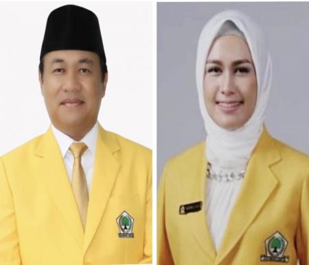 Anggota DPR RI, Karmila Sari (kanan) dan Ketua DPRD Riau Yulisman rebut kursi Ketua Golkar Riau (foto/ist)