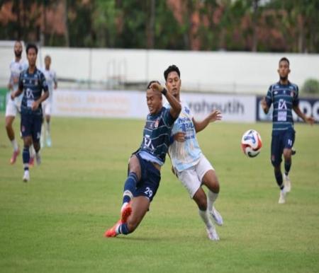 Dua gol Hari Nur membawa PSPS Pekanbaru raih tiga poin di Markas Persekat (foto/MCR)