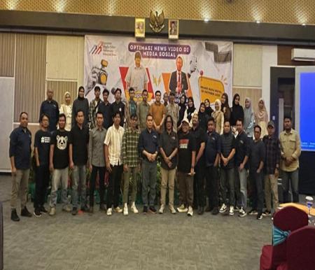 AMSI Riau menyelenggarakan workshop dengan tajuk Optimasi News Video di Media Sosial di Pekanbaru (foto/Fitri)