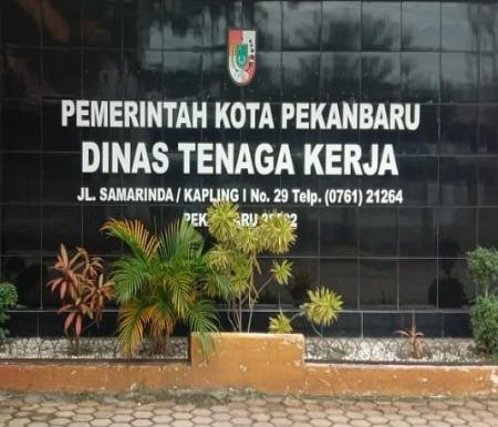 Kantor Disnaker Pekanbaru.(foto: int)