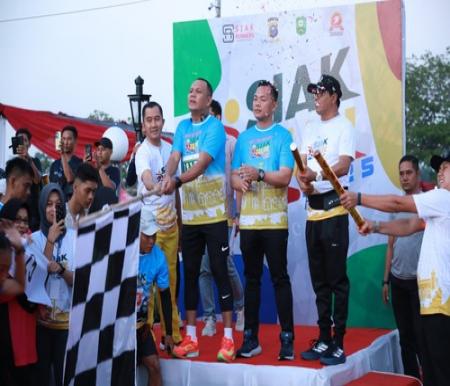 Siak Run 2025 berhasil diselenggarakan dengan 1.030 peserta. (Foto: Diana Sari)