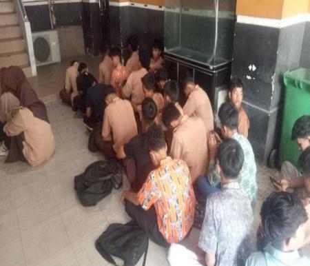 Bolos sekolah, 32 pelajar di Pekanbaru terjaring razia Satpol PP (foto/tribunpku)