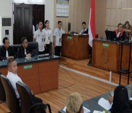 Sidang dugaan korupsi Gubernur Riau nonaktif Abdul Wahid (foto/detik)