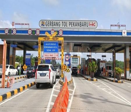 Gerbang Tol Pekanbaru.(foto: int)