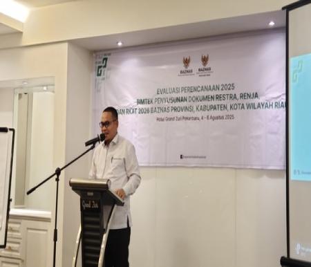 Direktur Perencanaan ZIS dan DSKL BAZNAS RI, Dr Ahmad Hambali. (Foto: Sri Wahyuni)
