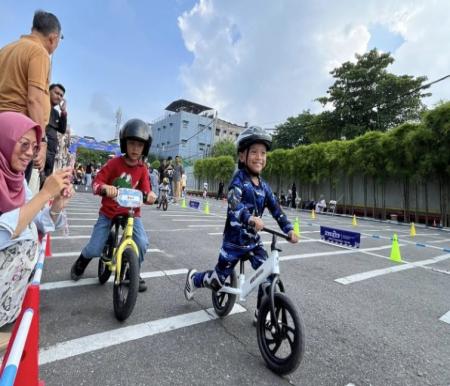 LW Pekanbaru gelar ajang pushbike pertama untuk anak-anak dalam rangkaian September Move (foto/yuni)
