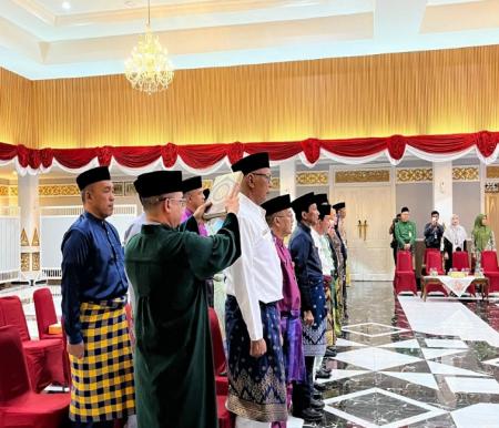 Sekda Riau, Syahrial Abdi lantik pejabat Eselon II dilantik (foto/yuni)