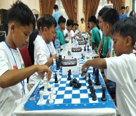 Kegiatan O2SD Catur Perdana di Riau berlangsung di Bagansiapiapi.(foto: afrizal/halloriau.com)
