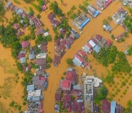 Banjir Rohul.(ilustrasi/int)